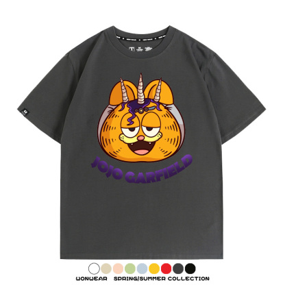 加菲貓聯名JOJO的奇妙冒險周邊短袖T恤