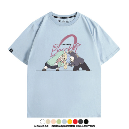 孤獨搖滾日系二次元 親子情侶裝寬鬆短袖T