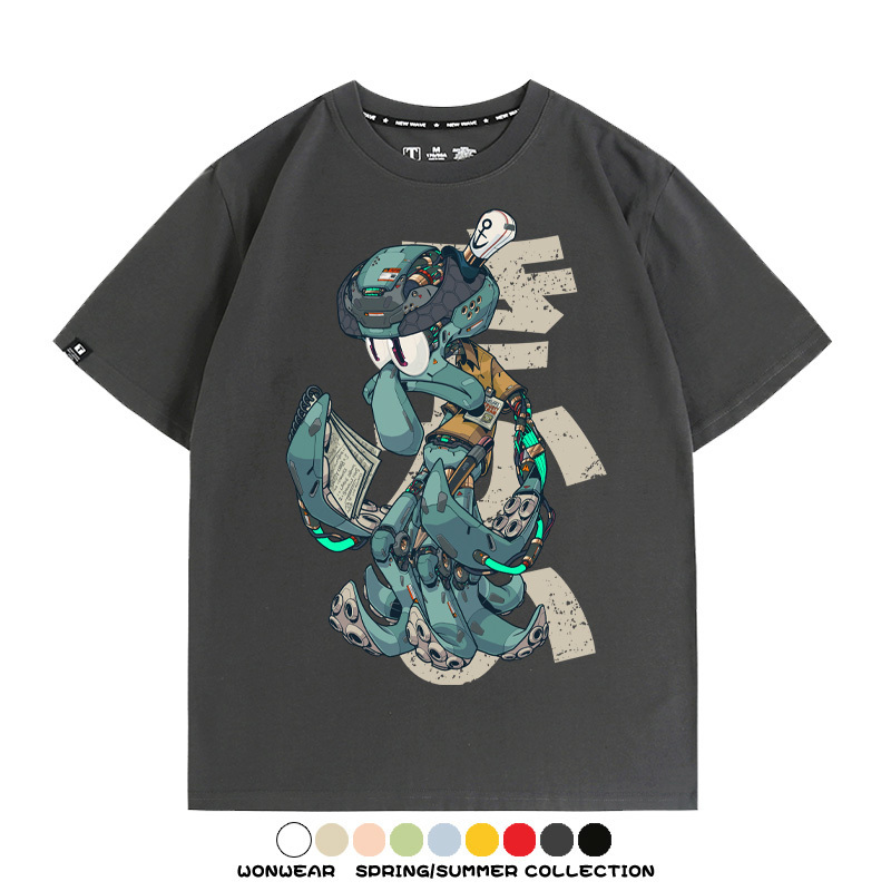 機械章魚哥聯名 親子情侶裝寬鬆短袖T