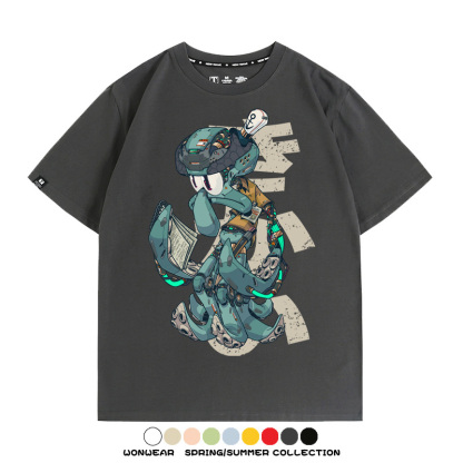 機械章魚哥聯名 親子情侶裝寬鬆短袖T