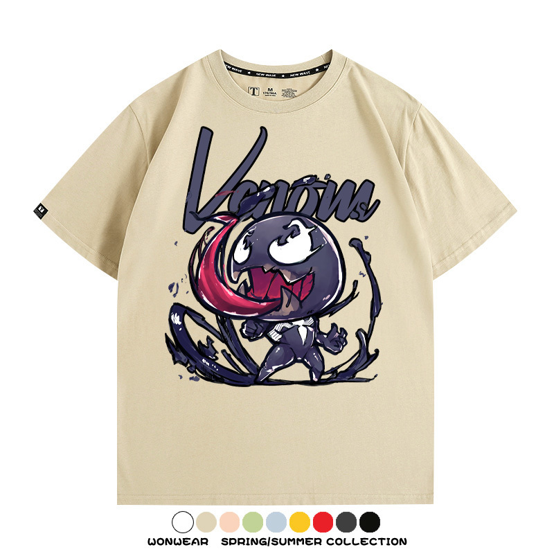 漫威經典電影毒液Q版周邊短袖T恤