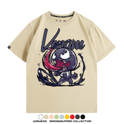 漫威經典電影毒液Q版周邊短袖T恤