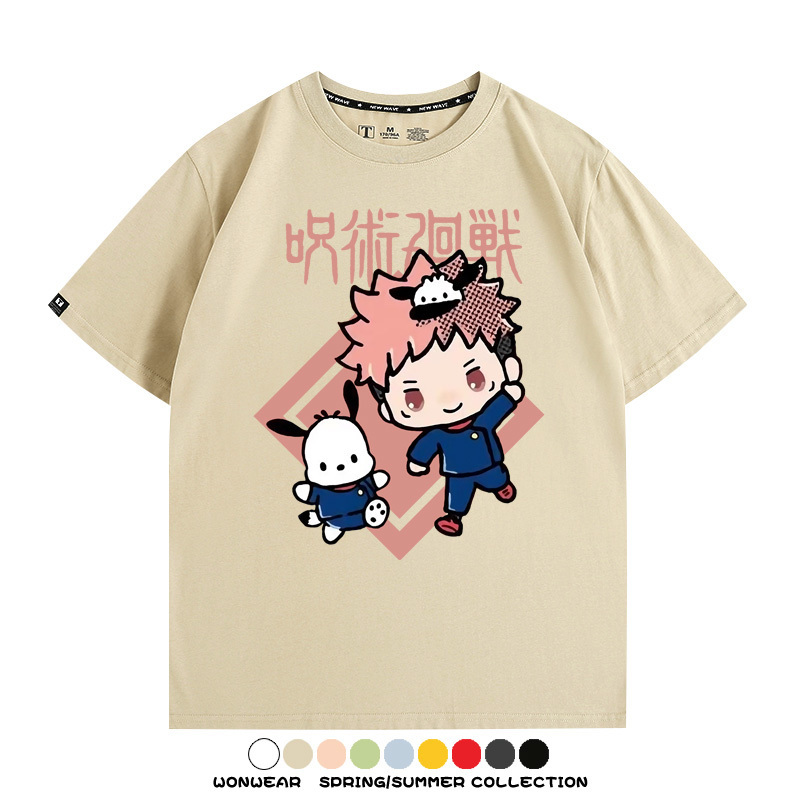 咒術迴戰聯名三麗鷗 親子情侶裝寬鬆短袖T