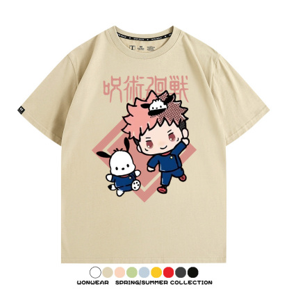 咒術迴戰聯名三麗鷗 親子情侶裝寬鬆短袖T