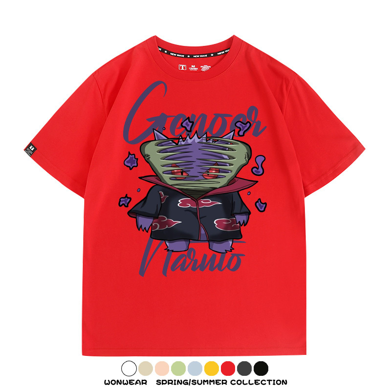 耿鬼火影忍者聯名動漫周邊短袖T恤