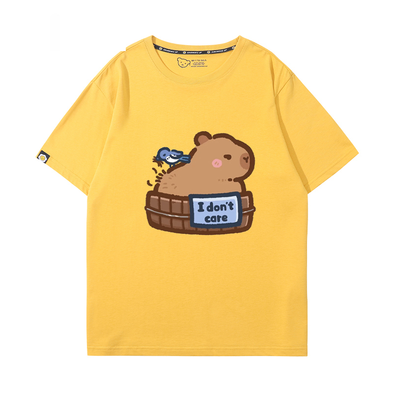 卡皮巴拉 2024親子情侶男女同款 T恤