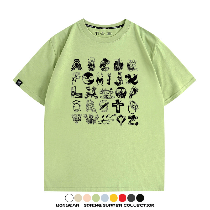 米山舞EVA聯名真希波同款短袖動漫二次元青少年男百搭夏季純棉T恤