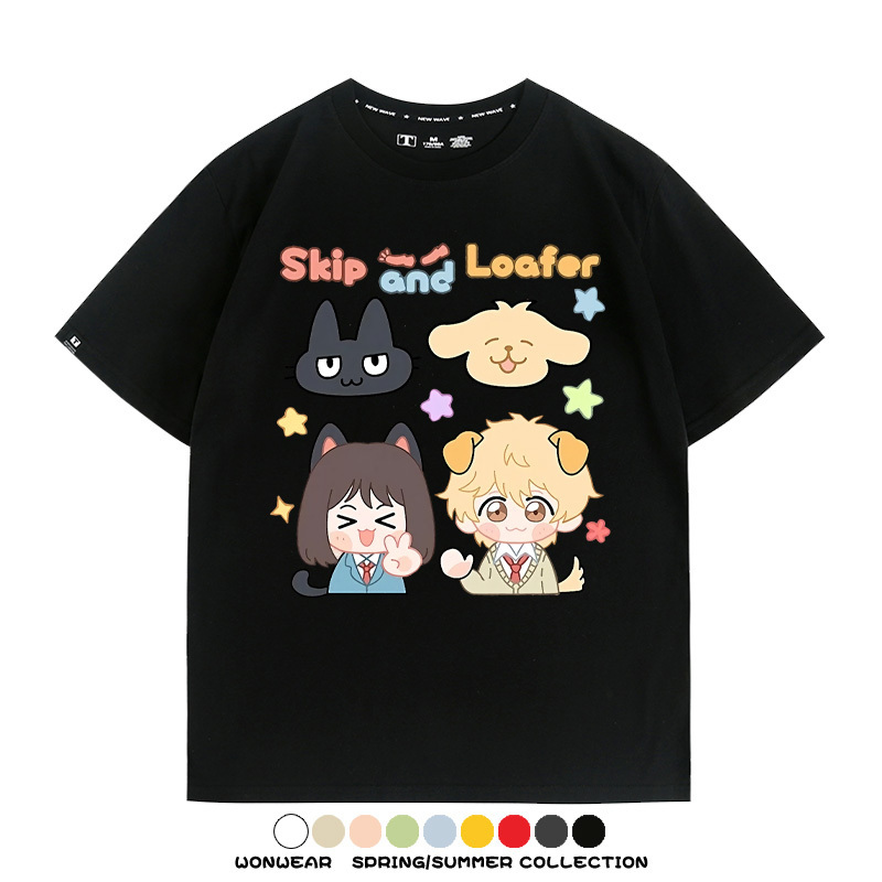 躍動青春卡通周邊 親子情侶裝寬鬆短袖T