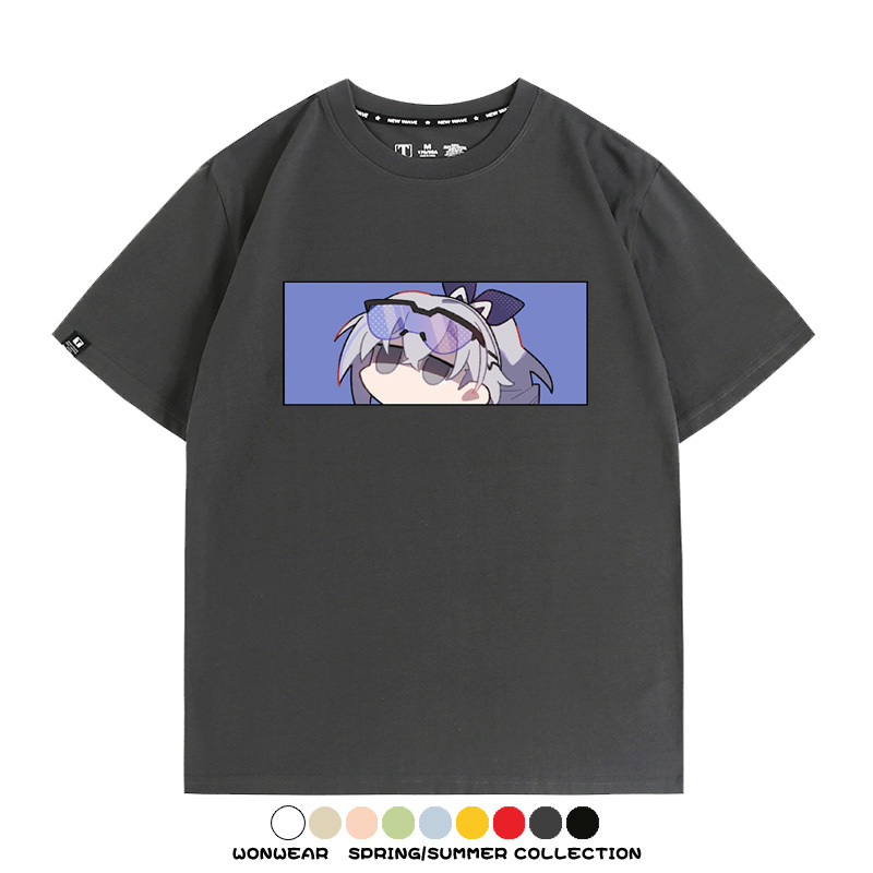 崩壞:星穹鐵道銀狼小姐 親子情侶寬鬆短袖T