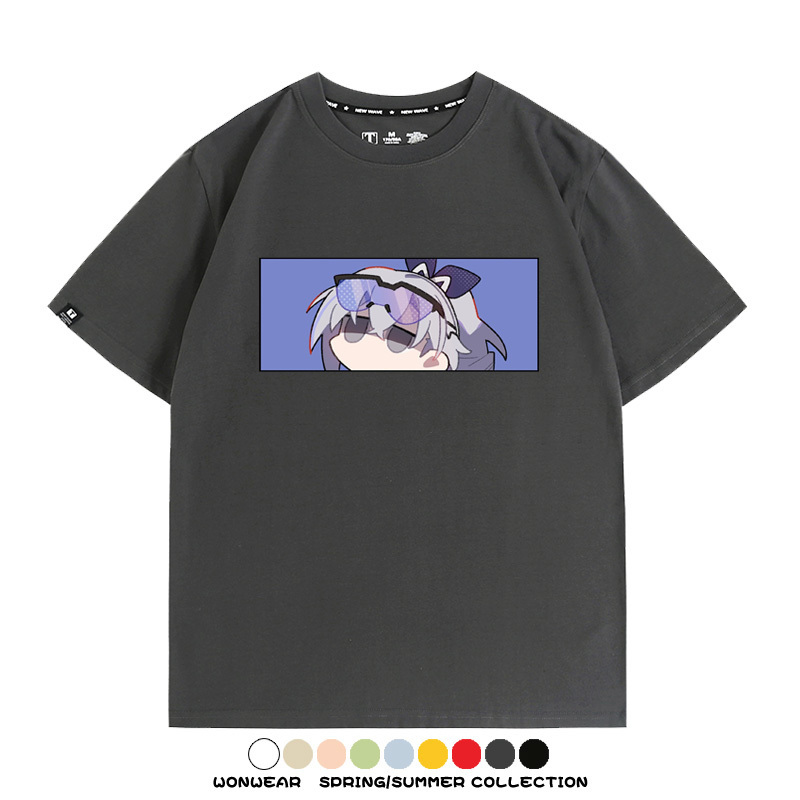 崩壞:星穹鐵道銀狼小姐 親子情侶寬鬆短袖T