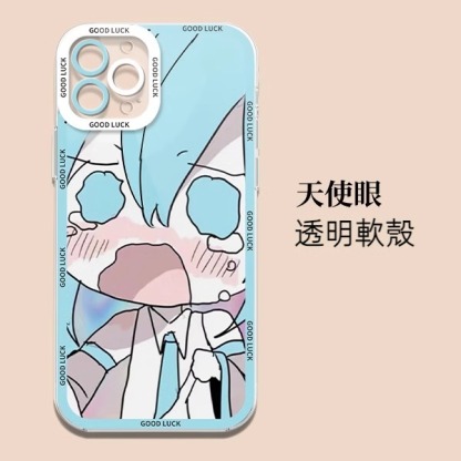 蘋果 系列初音未來 天使眼透明防摔軟殼