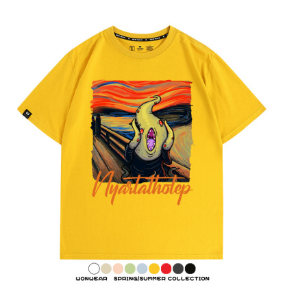 克蘇魯世界名畫吶喊聯名周邊短袖T恤