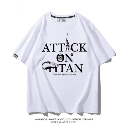 進擊的巨人 2024親子情侶男女同款 T恤