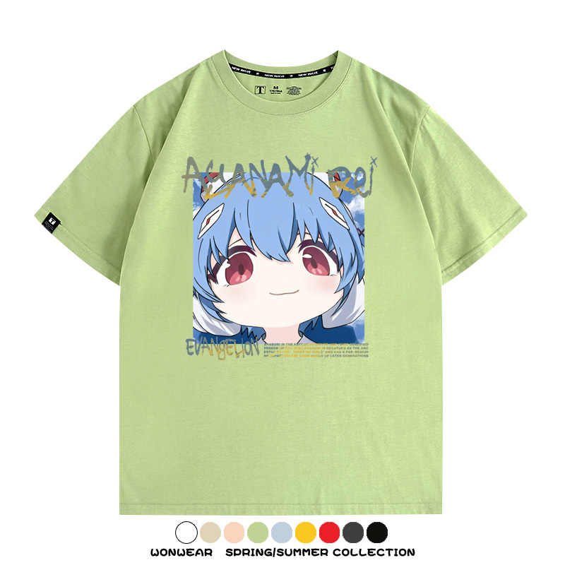 EVA可愛大頭表情 親子情侶裝寬鬆短袖T