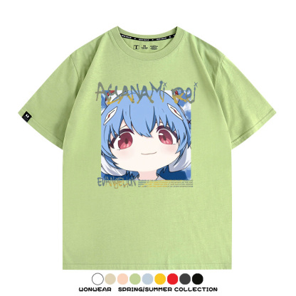 EVA可愛大頭表情 親子情侶裝寬鬆短袖T