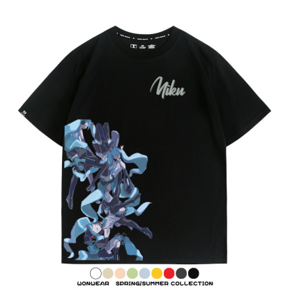 Miku初音未來周邊T恤動漫二次元休閒半袖男青少年短袖衣服潮百搭
