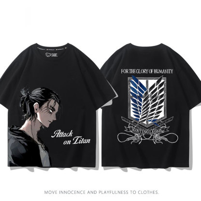 進擊的巨人 2024親子情侶男女同款 T恤