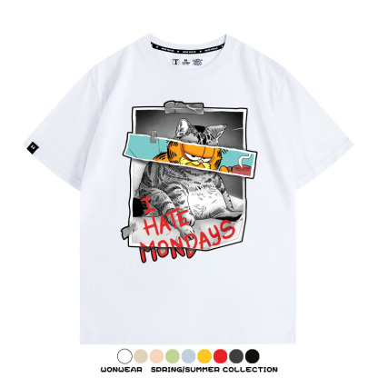 加菲貓卡通聯名 親子情侶裝寬鬆短袖T