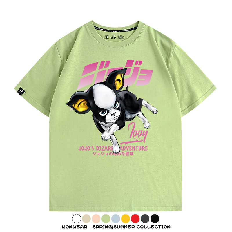 JOJO的奇妙冒險聯名伊奇愚者替身 親子情侶裝寬鬆短袖T