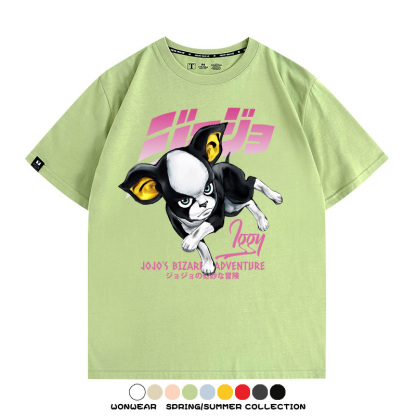 JOJO的奇妙冒險聯名伊奇愚者替身 親子情侶裝寬鬆短袖T