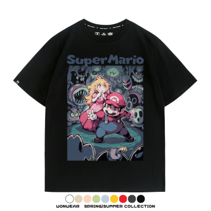 超級瑪利歐遊戲周邊短袖T恤