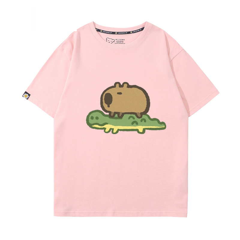 卡皮巴拉 2024親子情侶男女同款 T恤