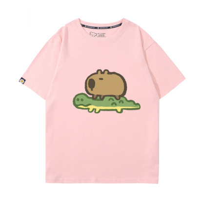 卡皮巴拉 2024親子情侶男女同款 T恤