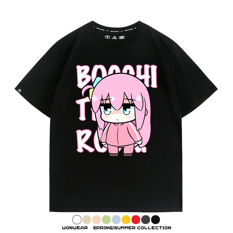 Q版孤獨搖滾 親子情侶裝寬鬆短袖T