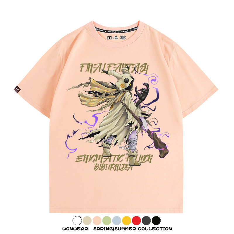 最終幻想9聯名寶可夢謎擬丘 親子情侶裝寬鬆短袖T