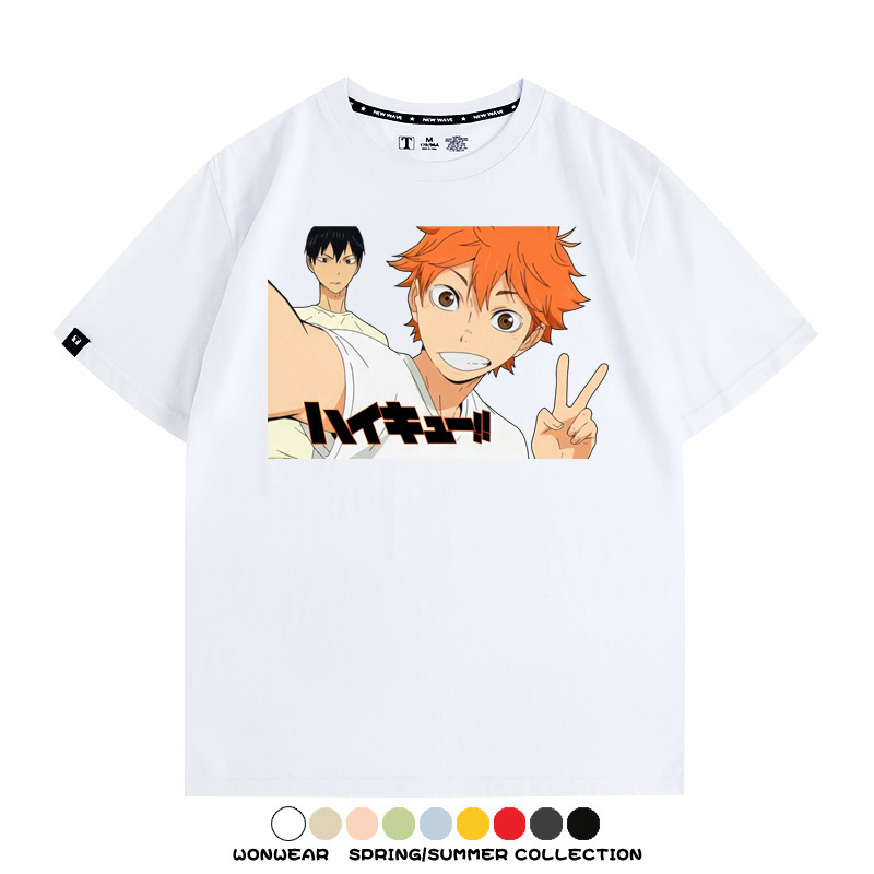 排球少年動漫周邊短袖T恤