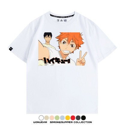 排球少年動漫周邊短袖T恤