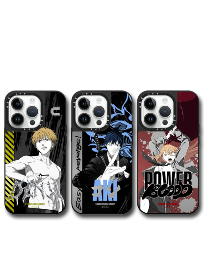 蘋果 系列鏈鋸人 亞克力鏡面保護殼