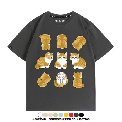 貓福珊迪可愛萌寵周邊短袖T恤