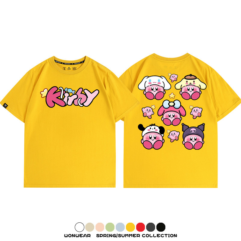 三麗鷗星之卡比聯名 親子情侶裝寬鬆短袖T