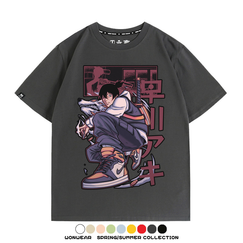 鏈鋸人早川楓聯名 親子情侶裝寬鬆短袖T