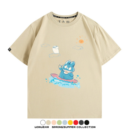 精靈寶可夢小卡比獸任天堂遊戲周邊情侶短袖T恤純棉上衣寬鬆百搭