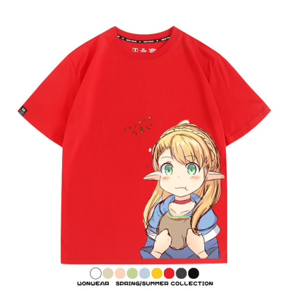 迷宮飯精靈瑪露希爾 親子情侶裝寬鬆短袖T