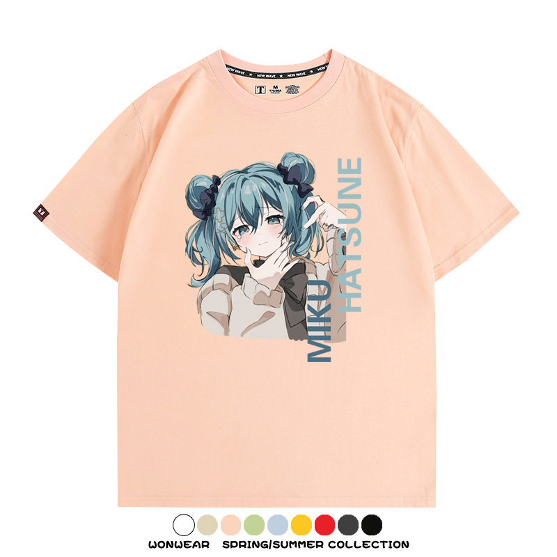 MIKU曲繪初音未來 親子情侶裝寬鬆短袖T