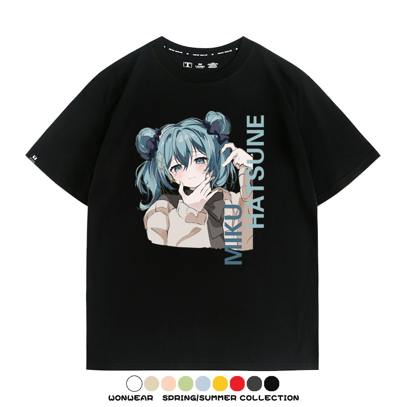 MIKU曲繪初音未來 親子情侶裝寬鬆短袖T