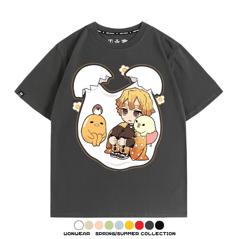 鬼滅之刃聯名三麗鷗 親子情侶裝寬鬆短袖T