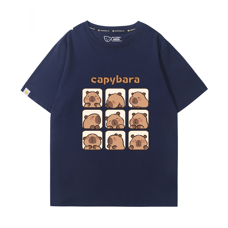 卡皮巴拉 2024親子情侶男女同款 T恤