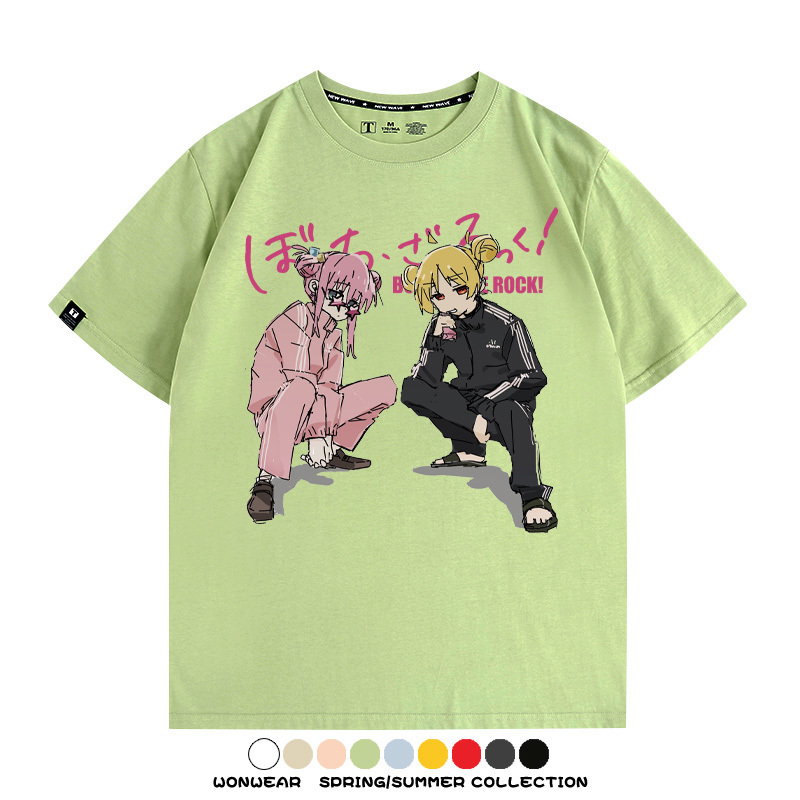 孤獨搖滾後藤一里聯名 親子情侶裝寬鬆短袖T