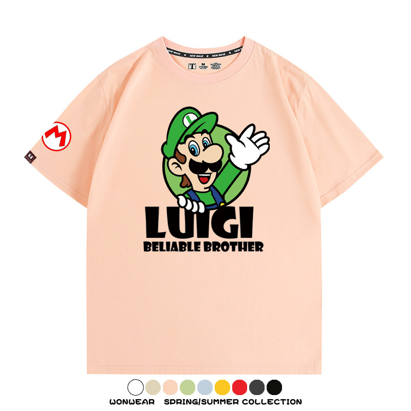 超級瑪利歐兄弟聯名 親子情侶寬鬆短袖T