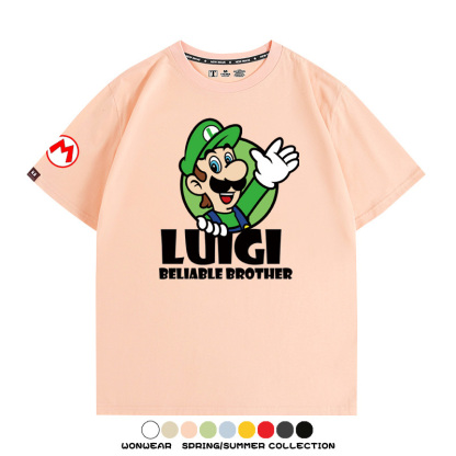 超級瑪利歐兄弟聯名 親子情侶寬鬆短袖T