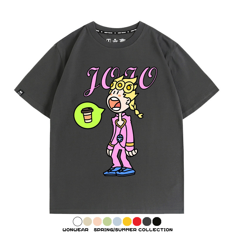 惡搞JOJO的奇妙冒險 親子情侶裝寬鬆短袖T
