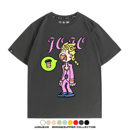 惡搞JOJO的奇妙冒險 親子情侶裝寬鬆短袖T