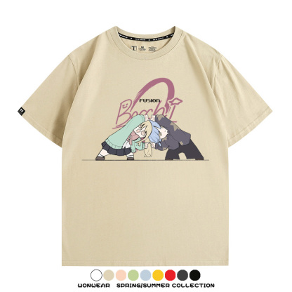 孤獨搖滾日系二次元 親子情侶裝寬鬆短袖T