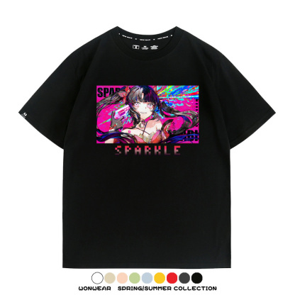 崩壞:星穹鐵道花火遊戲周邊短袖T恤