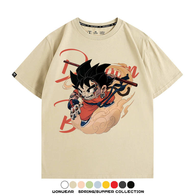 機械聯名七龍珠 親子情侶裝寬鬆短袖T