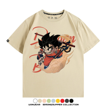 機械聯名七龍珠 親子情侶裝寬鬆短袖T